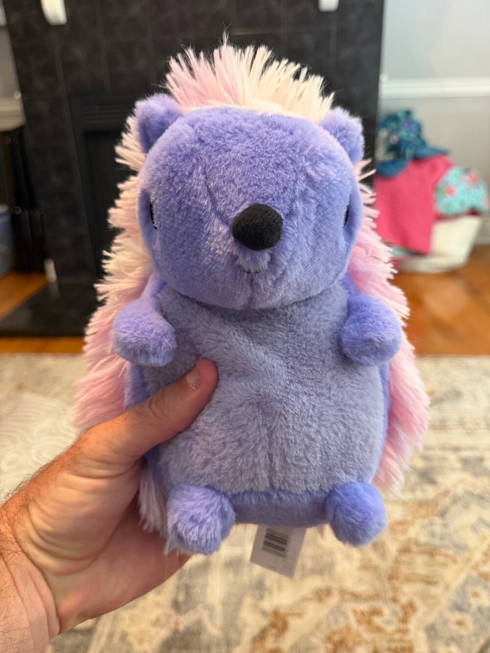 Cute & Cuddly Hedgehog Plush Purple Pink Blue Pastel Stuffed Animal 12”